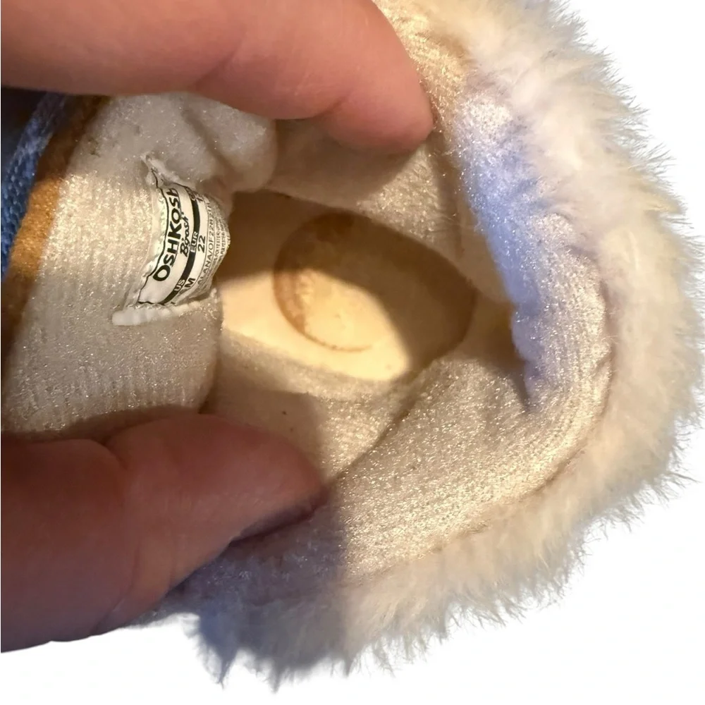 OshKosh B'gosh Camel‎ Brown Faux Fur Booties Toddler girl Sz 6